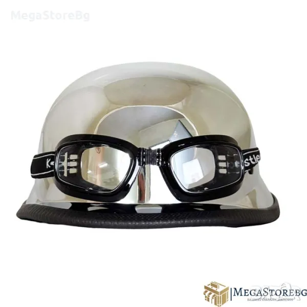 Ретро каска с очила тип немска , снимка 1