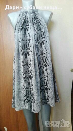 Туника/рокля от шифон, с подплата👗🍀S/M,M,L👗🍀арт.3031, снимка 1