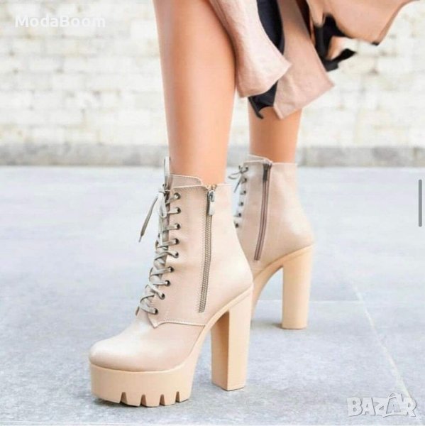 Дамски боти на ток, снимка 1