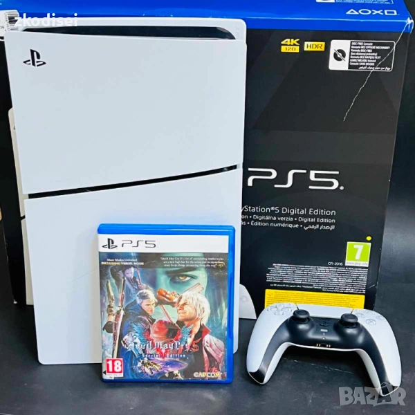 Конзола SONY - PS5 DIGITAL с 1бр. джойстик и 1бр. игра, снимка 1