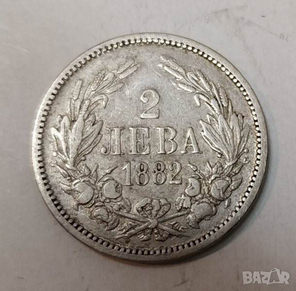 2 лева 1882г сребро, снимка 1