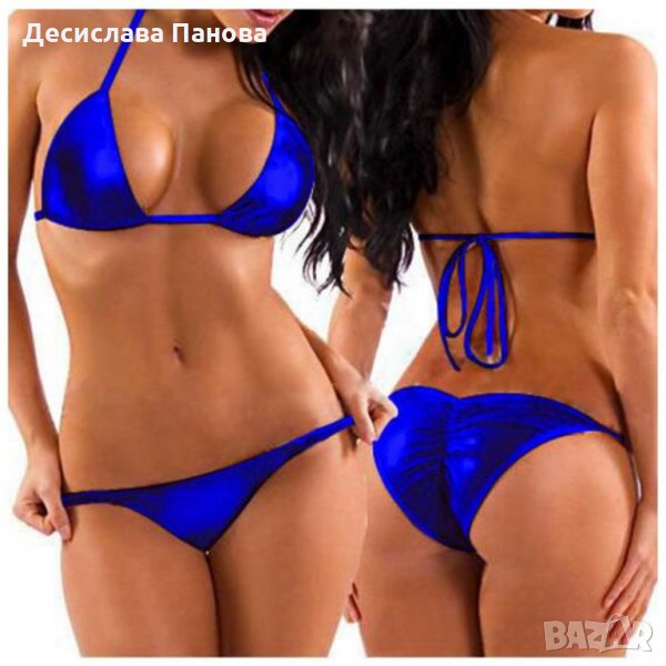 Секси лъскави бански, снимка 1