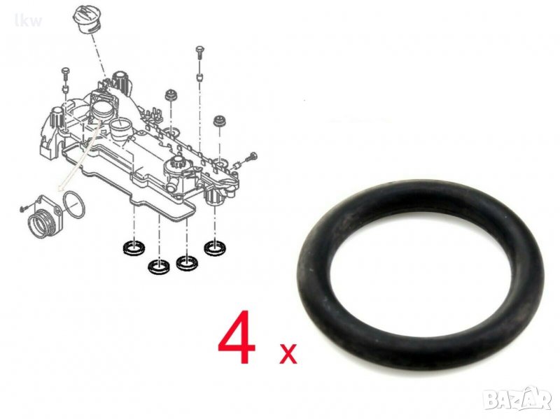 Комплект гарнитури, Уплътнение, Всмукателен колектор за Citroen, Ford, Peugeot, Toyota, снимка 1
