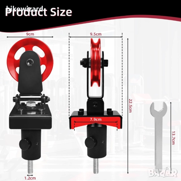 Topfinder въжена макара със сачмени лагери 90 мм за фитнес уред НОВА, снимка 1