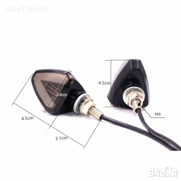 Мигачи за мотор, мотопеди, мотоциклети, атв, 2бр.,12V, снимка 1