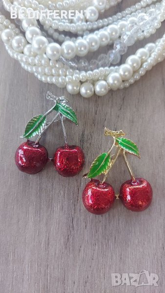 Брошка череши, снимка 1