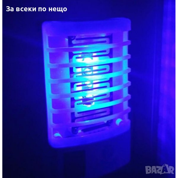 Нощна лампа против комари LED сензор Електронен капан за комари, снимка 1