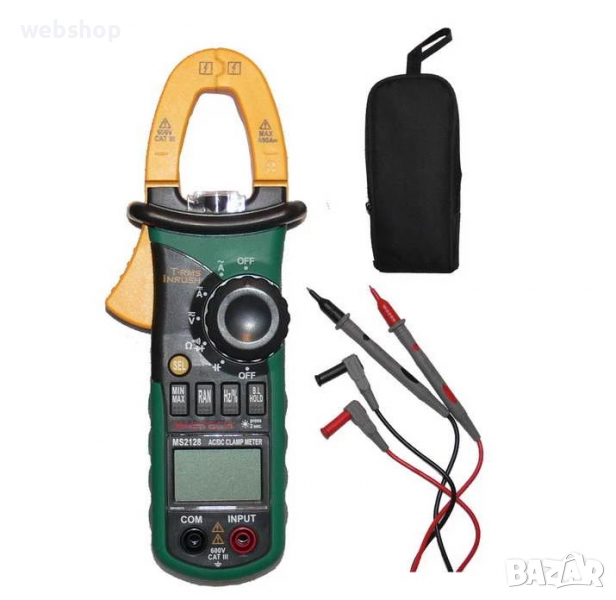 Амперклещи MASTECH MS2128 VAC/VDC | AAC/ADC | OHM | F | Hz, снимка 1