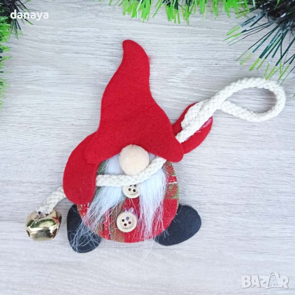 3391 Коледна фигурка Гном със звънче, снимка 1