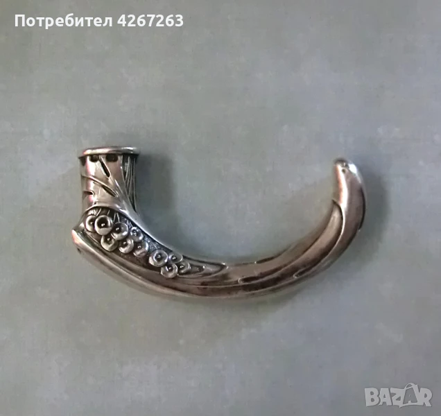 Старинна сребърна дръжка за чадър Art Nouveau / Jugendstil / Liberty, снимка 1