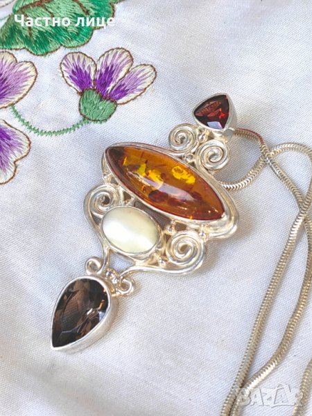 Уникален Сребърен Марков Vintage Медальон/Брошка SAJEN Jewelry от Остров Бали, снимка 1