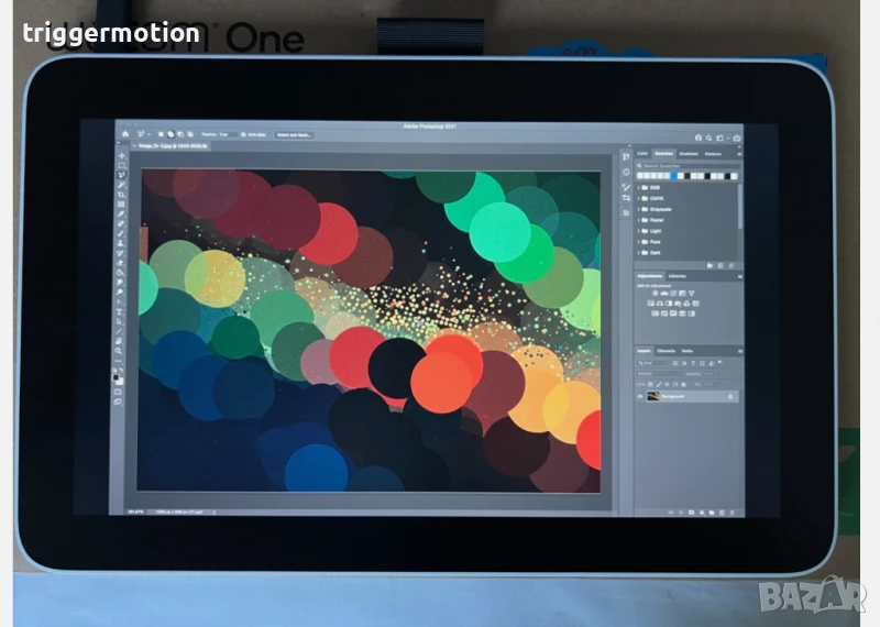 Графичен Дисплей Таблет Wacom One Pen Display 12″ (DTC121W0B) с USB‑C — леко употребяван!, снимка 1