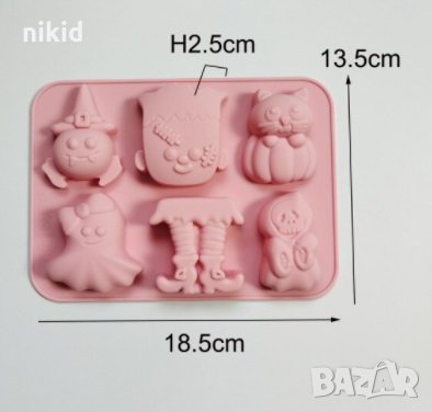 Интересни Хелоуин Halloween фигурки  силиконов молд форма калъп шоколад фондан сапун гипс , снимка 1