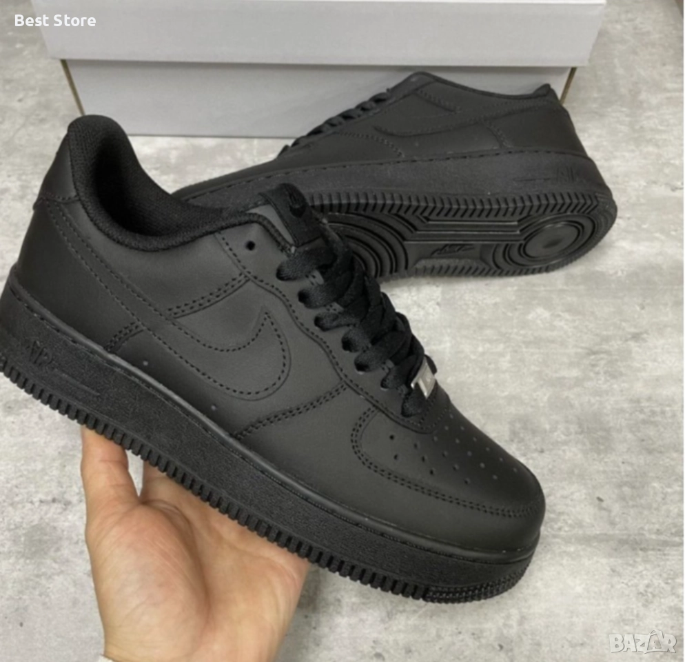 Nike Air Force 1 Черни Дамски Маратонки 36-40 Номер, снимка 1
