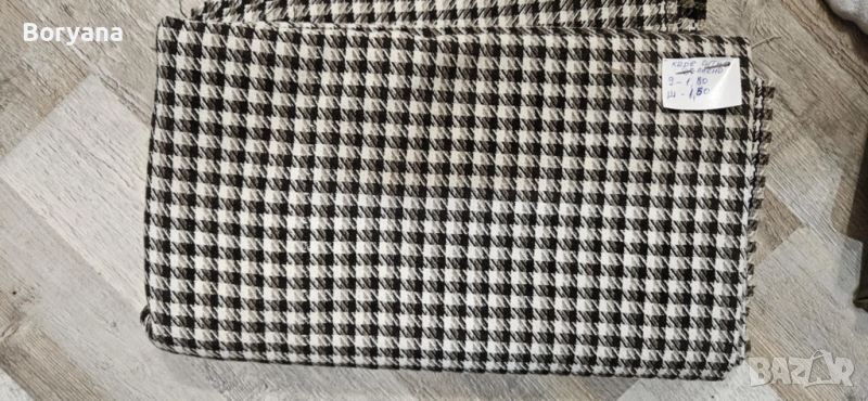 парче плат вълнено каре, снимка 1