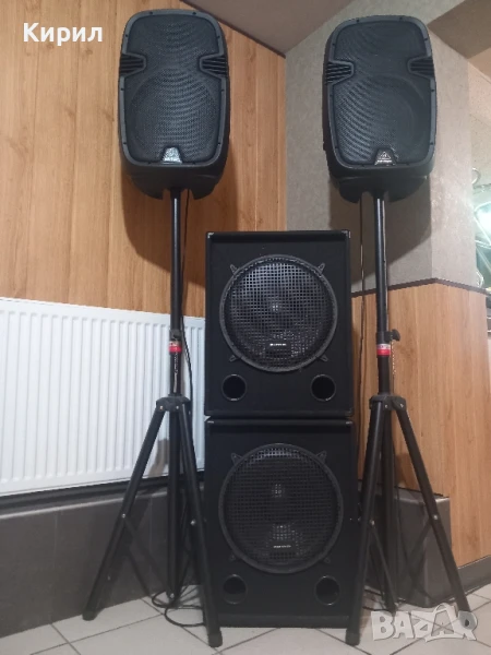 Тонколони 12инча инча,буфери 15 инча.. стъпало,миксер,конзола, снимка 1