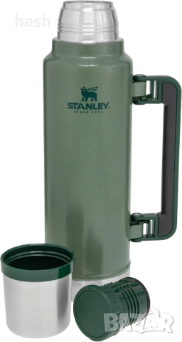 Термос Термобутилка Stanley The Legendary - Hammertone Green, 1400 ml, снимка 8 - Термоси - 53932148