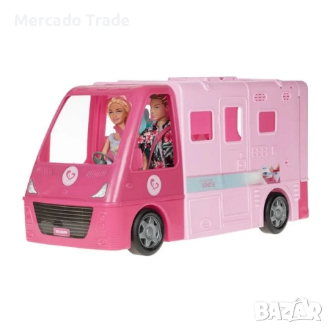 Розов кемпер Mercado Trade, С велосипед и аксесоари, снимка 2 - Кукли - 52656822