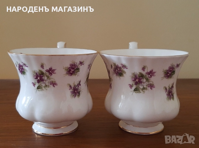 ROYAL ALBERT - порцелан чаши сервиз чай кафе чинии 2 двойни сета , снимка 10 - Други ценни предмети - 52169912