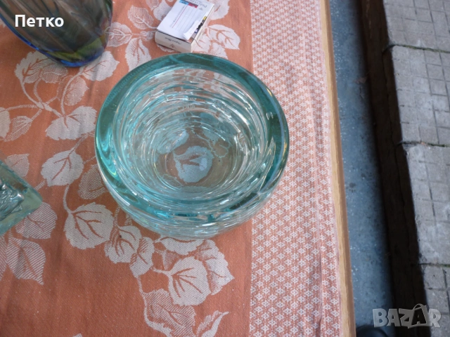 Стар масивен комплект  цветно  стъкло, снимка 4 - Антикварни и старинни предмети - 53133389