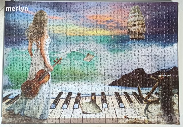 Пъзел Art puzzle, 1000 части, Sea symphony, снимка 2 - Пъзели - 36947878