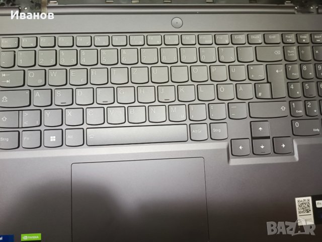 Горен капак клавиатура за Lenovo Legion 5 15IAH7H, снимка 1 - Лаптоп аксесоари - 37357517