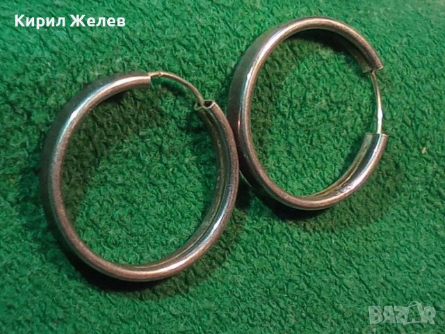 СТИЛНИ КЛАСИЧЕСКИ РЕТРО АРТ МОДЕЛ СРЕБЪРНИ ОБЕЦИ СРЕБРО 925 РЪЧНА ФИНА ИЗРАБОТКА 44250, снимка 2 - Обеци - 45574964