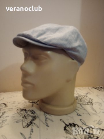 Сив мъжки каскет 57/58 см, снимка 2 - Шапки - 37840102