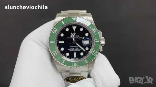 Clean Rolex Submariner Starbucks Black Dial 41mm Size Часовник