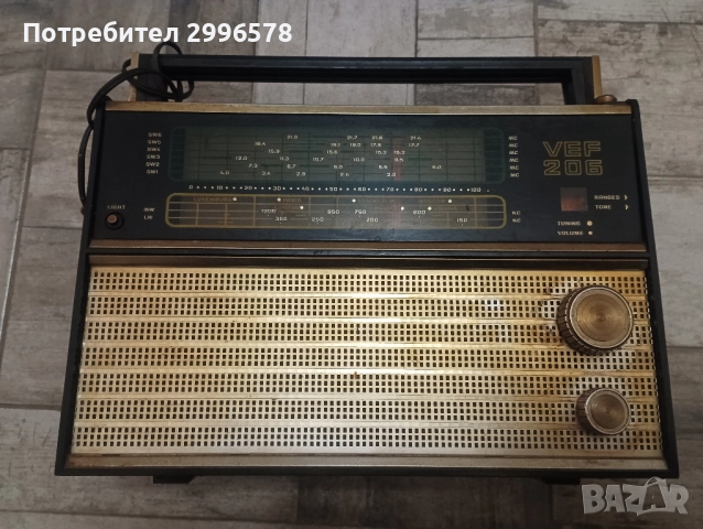 VEF 206 ВЕФ старо ретро винтич радио radio retro vintage, снимка 2 - Антикварни и старинни предмети - 51963923