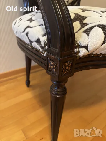  Антикварно кресло, изработено в периода 1910-1920 г. , снимка 7 - Антикварни и старинни предмети - 48270164