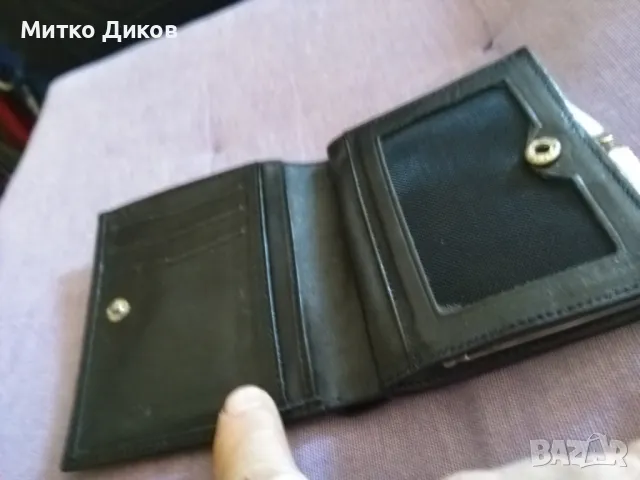 Портмоне естествена кожа Дига марково естествена кожа като ново 105х95мм, снимка 5 - Портфейли, портмонета - 49600240