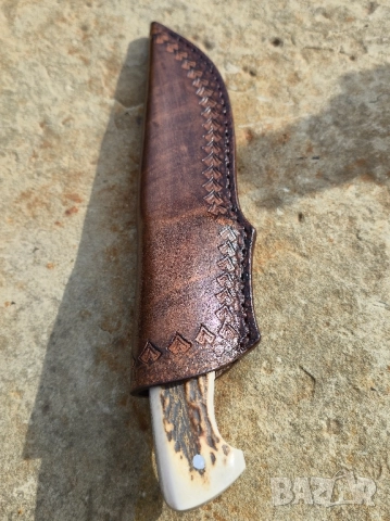 Ръчно изработен нож Еленски рог, снимка 11 - Ножове - 52322649