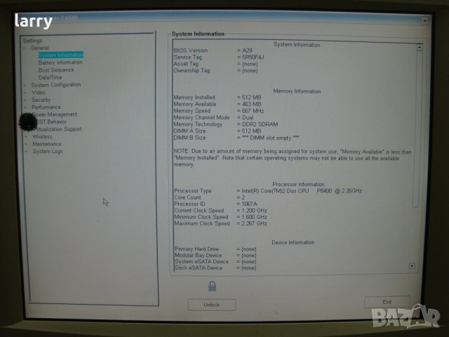 Dell Latitude E6500 лаптоп на части, снимка 10 - Части за лаптопи - 34145083