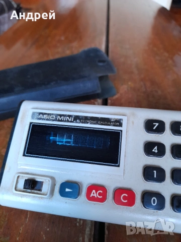 Стар калкулатор Casio Mini, снимка 4 - Други ценни предмети - 53913575
