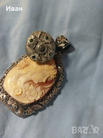 Медальон камея - рапан, снимка 3 - Колиета, медальони, синджири - 31878170