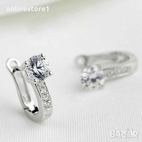 Сребърни обеци 925 - Индира Код: BX514, снимка 3 - Обеци - 33746380