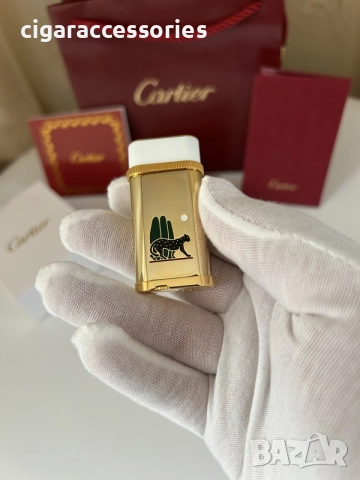 Cartier Panthere запалка с кутия и документи, снимка 4 - Запалки - 56056378