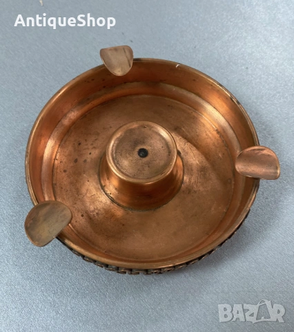 Ретро, меден пепелник. Ръчна изработка.