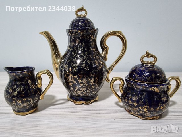 Баварски сервиз за кафе или чай Echt Cobalt , снимка 2 - Антикварни и старинни предмети - 42864723