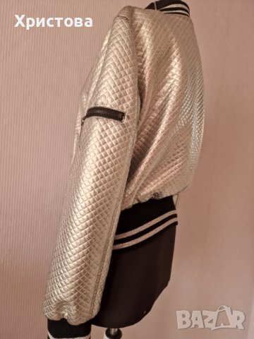 Преходно яке в сребристо с черно - 19,00лв., снимка 7 - Якета - 42629372