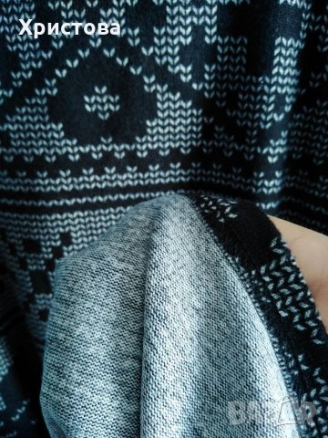 Сиво-черна къса рокля-туника, снимка 3 - Рокли - 32122023