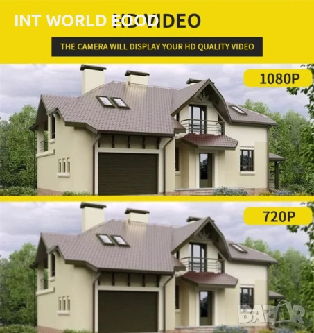 INQMEGA 1080P 2MP PTZ Камера 4× зуум Нощно виждане Детекция на движение Двупосочно аудио IP66 , снимка 11 - IP камери - 52062637