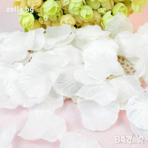 Розови листенца изкуствено бяло 500 бр цена където намирам на леглото, снимка 10 - Декорация за дома - 35256301