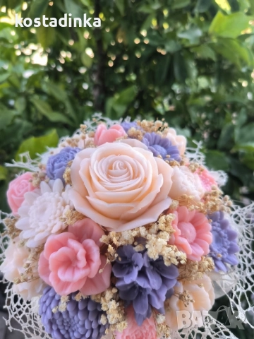 Сапунени букети , снимка 14 - Изкуствени цветя - 51714080