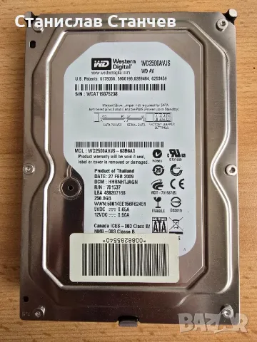 3.5" хард диск WD 250 GB, снимка 1