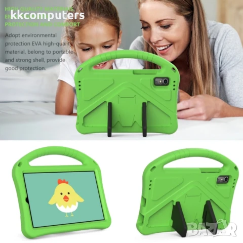 Lenovo Tab M9 TB-310FU Удароустойчив Калъф с Удобна Дръжка и Стойка + Протектор, снимка 6 - Калъфи, кейсове - 51117939