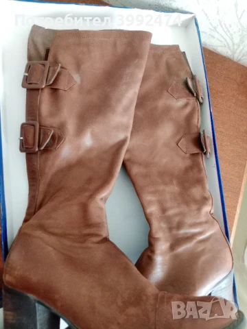 Дамски ботуши от естествена кожа, 38 ном., два чифта, снимка 3 - Дамски ботуши - 51228153