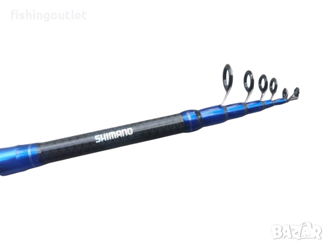 Карбонов телескоп за спининг и плувка Shimano, снимка 3 - Въдици - 51431404
