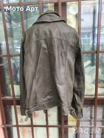 Кожено Яке Естествена Кожа Superdry Размер L Slim Fit, снимка 7 - Якета - 52052146